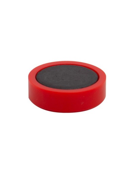 Magneti per lavagne bianche 25 mm Q-Connect rosso - conf. 10 pz - KF02642