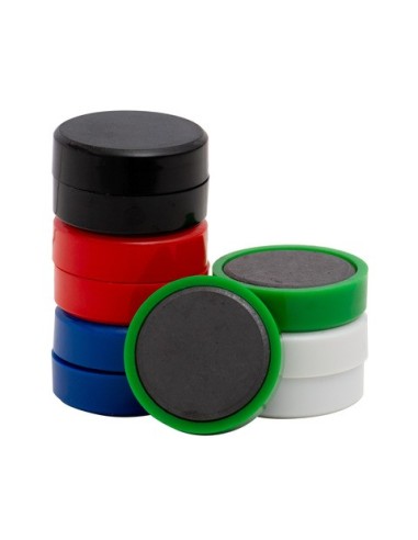 Magneti per lavagne bianche 35 mm Q-Connect colori assortiti - conf. 10 pz - KF02649