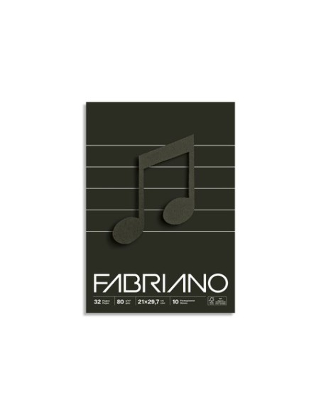 Quaderno musica punto metallico Fabriano A4 - 32 fogli 19100768