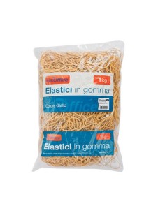 Elastici in gomma Nikoffice busta da 1 Kg Ø 150 mm - 06NIK026