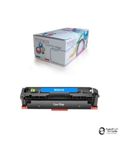 Toner Tech Trade rigenerato HP 415A - W2031A ciano - TTPHPW2031A-CHIP