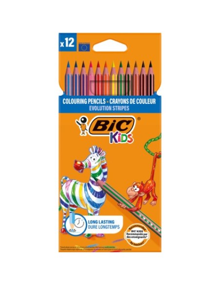 Matite colorate BIC Kids Evolution Stripes 3