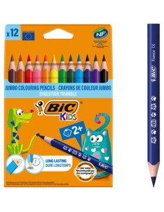 Matite colorate BIC Kids Evolution Triangle con fusto triangolare in conf. 12 pezzi assortiti - 82973511