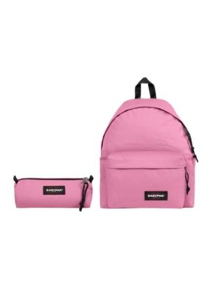 Set 2 zaini + 2 astucci Eastpak Padded Pak'r® e Benchmark Single Pink Cloud