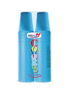 Bicchieri in PS Dopla DO Colors 200 ml turchese - conf. 100 pz - 22269