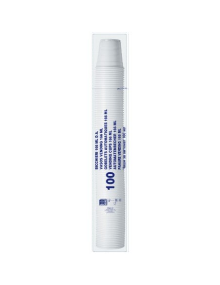 Bicchiere in PS Dopla Professional 160 ml bianco - conf. 100 pz - 42118