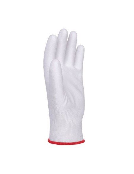 Guanti da lavoro Donau Safety in PL e spalmati di PU bianco sul palmo - Tg. 9 - conf. 12 pz - 32031321-09