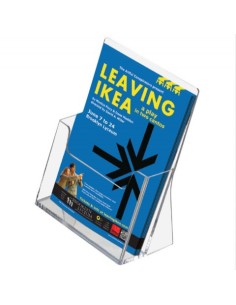 Porta brochure da banco Tecnostyl per uso interno trasparente - A4 verticale - LH001/MT