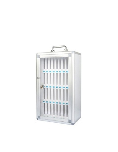 Armadietto portacellulari da 36 posti in alluminio Iternet con serratura 29x19x50 cm - 3449