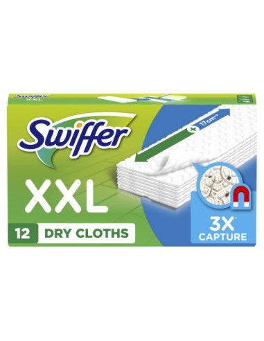 Kit di ricarica panni Swiffer Dry XXL - 46x26 cm - conf. 12 pz - PG263