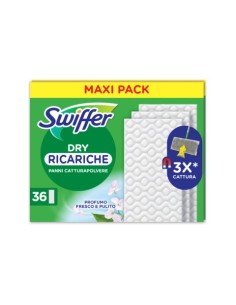 Ricarica panni Swiffer Dry per pavimenti 21x26 cm - conf. 36 pz - PG261