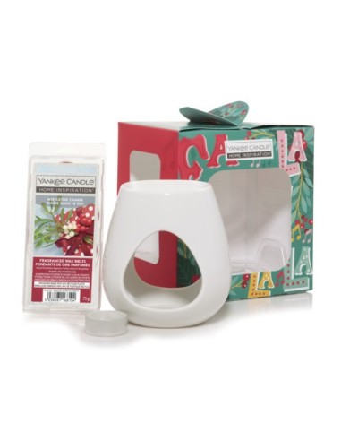 Set bruciatore Yankee Candle per cera da fondere Mistletoe Charm - 2655957E