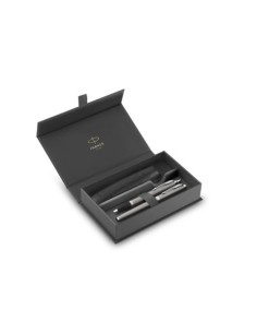 Gift Set Duo Parker - penna stilografica M + penna a sfera M IM Stainless CT - 2214458