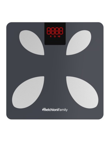 Bilancia pesa persone Smart digitale 0-180 Kg Melchioni Family Piuma con display LCD colorato - 118230012