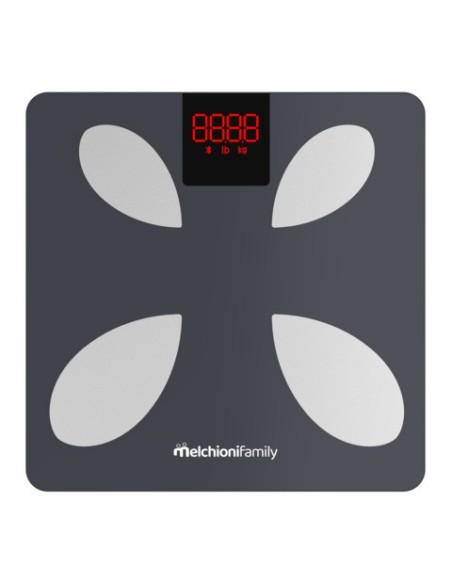 Bilancia pesa persone Smart digitale 0-180 Kg Melchioni Family Piuma con display LCD colorato - 118230012