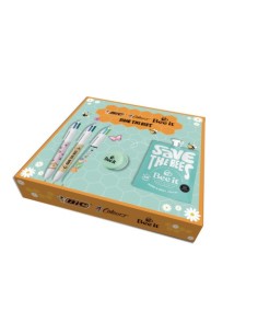 Cofanetto Save The Bees BIC conf. 3 penne 4 Colours® + crema mani e corpo Bee It + cofanetto - 303440