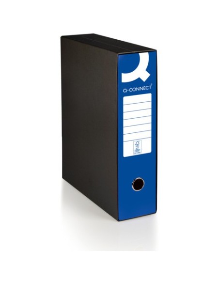 Registratore protocollo con custodia Q-Connect dorso 8 cm - 28