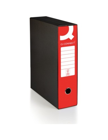 Registratore protocollo con custodia Q-Connect dorso 8 cm - 28