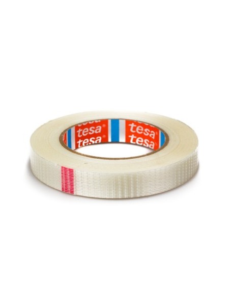 Nastri adesivi per la spedizione tesa trama bidirezionale 250 N/cm trasparente rinforzato 19 mm x 50 m - 04591-00001-00