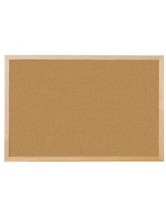Pannello in sughero Q-Connect 120x90 cm con cornice in legno - KF03568