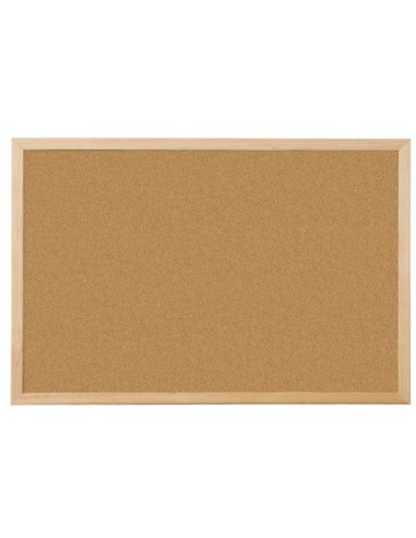 Pannello in sughero Q-Connect 120x90 cm con cornice in legno - KF03568
