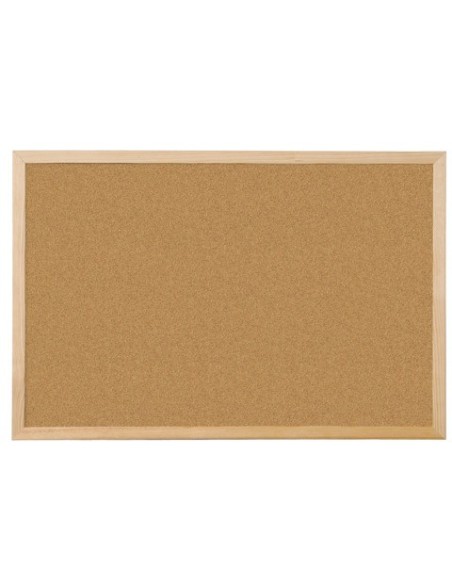 Pannello in sughero Q-Connect 120x90 cm con cornice in legno - KF03568