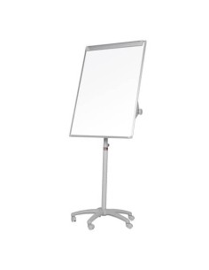 Lavagna a fogli mobili con 5 ruote Q-Connect cancellabile acciaio laccato 70x100 cm grigio - KF04159