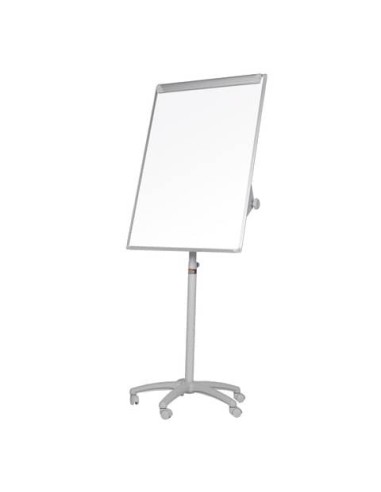 Lavagna a fogli mobili con 5 ruote Q-Connect cancellabile acciaio laccato 70x100 cm grigio - KF04159
