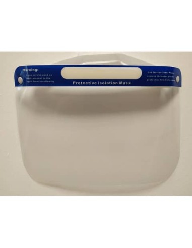 Visiera di protezione individuale in PET trasparente - lavabile e riutilizzabile 32x22 cm - 470422