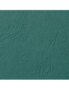 Copertine per rilegatura GBC Leathergrain in cartoncino goffrato A4 verde scuro - conf. 100 pezzi - CE040045