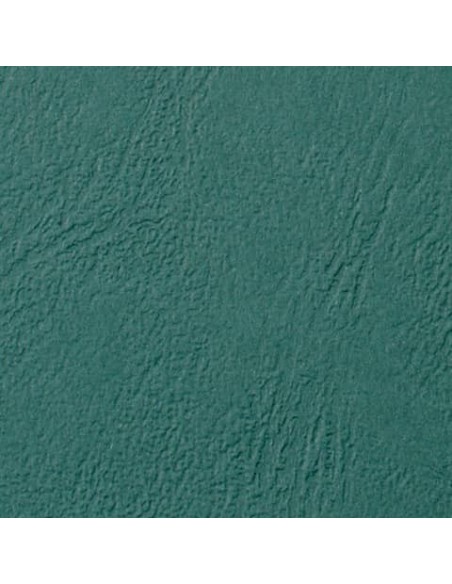 Copertine per rilegatura GBC Leathergrain in cartoncino goffrato A4 verde scuro - conf. 100 pezzi - CE040045