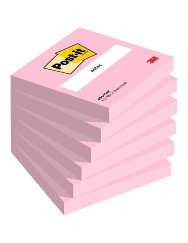 Foglietti Post-it® rosa 100 fogli/blocchetto conf. 6 pz 76x76 mm 4038654-PNK