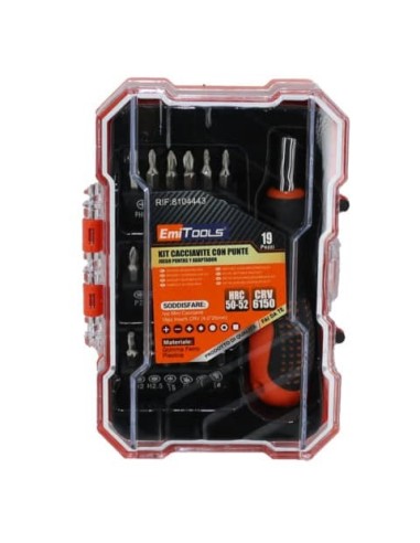 Kit cacciavite Emi conf. da 19 pezzi assortiti - 8104443