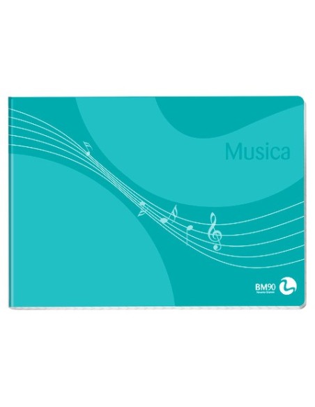 Album musica pentagrammato BM 8 fogli 90 g/m² - 17x24 cm 100219