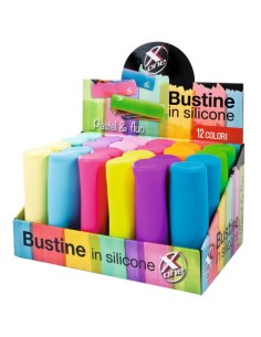 Espositore 24 ovalini X-One colori assortiti silicone - 32NIK175