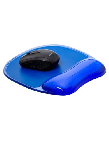 Tappetino per mouse Q-Connect con poggiapolsi in gel 23x20x2 cm blu KF10378