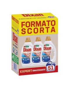 Detersivo liquido per bucato Dixan Expert smacchiante da 17 lavaggi - conf. 3 pezzi - 2970186