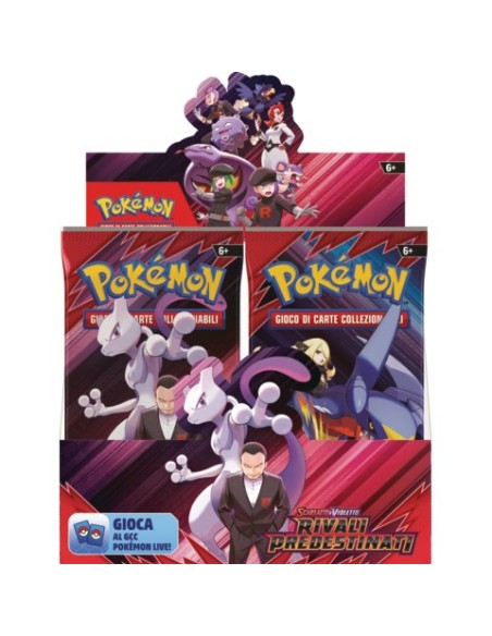 Espositore 36 buste da 10 carte (IT) Pokémon Scarlatto e Violetto - Rivali Predestinati - PK10559-I
