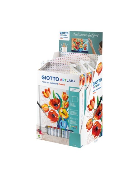 Set Giotto Art Lab Paint By Numbers colora con i numeri - fiori - F582600