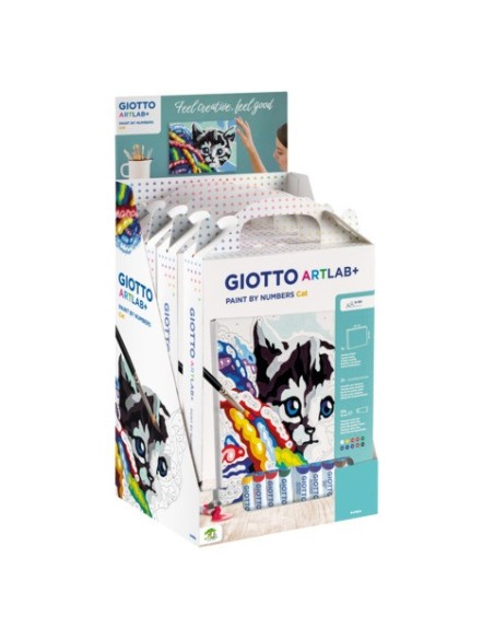 Set Giotto Art Lab Paint By Numbers colora con i numeri - gatti - F582700