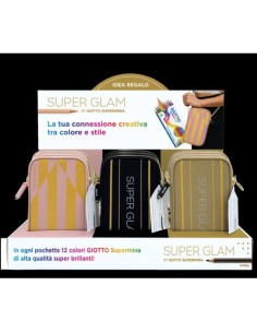 Espositore 9 pochette Giotto Superglam Supermina da 12 pezzi assortiti - F238300