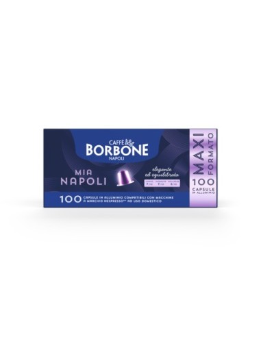 Capsule compatibili Nespresso® Caffè Borbone Mia Napoli miscela oro - conf. 100 pz - REBMIANAPOLI10X10N