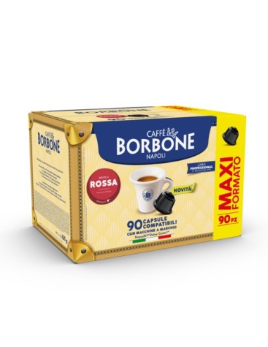 Capsule Caffe' Borbone compatibili con Nescafe' Dolce Gusto miscela rossa - conf. 90 pz - DGBRED90N