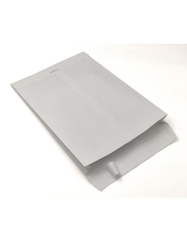 Buste a sacco Blasetti Monodex Bianco in carta kraft con 3 soffietti 120 g/m² - 23+4x33 cm - conf. 250 pz - 0821