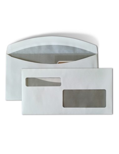 Buste con 2 finestre Blasetti - 80 g/m² bianco - 11