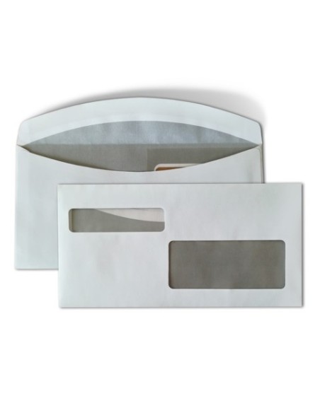 Buste con 2 finestre Blasetti - 80 g/m² bianco - 11