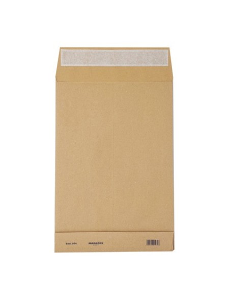Buste a sacco Blasetti Monodex Avana in carta kraft 120 g/m² - fondo quadro - 23+4x33 cm - conf. 250 pz - 0934