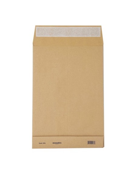 Buste a sacco Blasetti Monodex Avana in carta kraft 120 g/m² - fondo quadro - 30+4x40 cm - conf. 250 pz - 0936