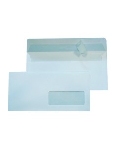 Buste con finestra Blasetti Super Strip 80 - 80 g/m² bianco - 11x23 cm - conf. 500 pz - 0108