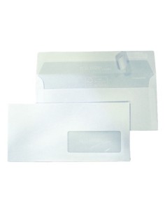 Buste con finestra Blasetti Strip Laser - 90 g/m² bianco - 11x23 cm - conf. 500 pz - 0157